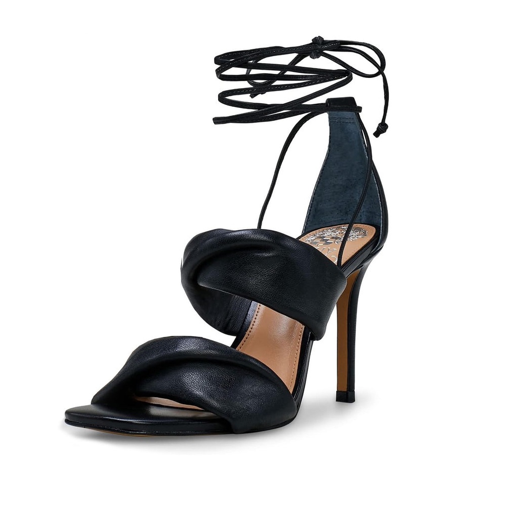New Vince Camuto Black Vince Camuto Andrequa Stiletto Heels with Ankle Wrap